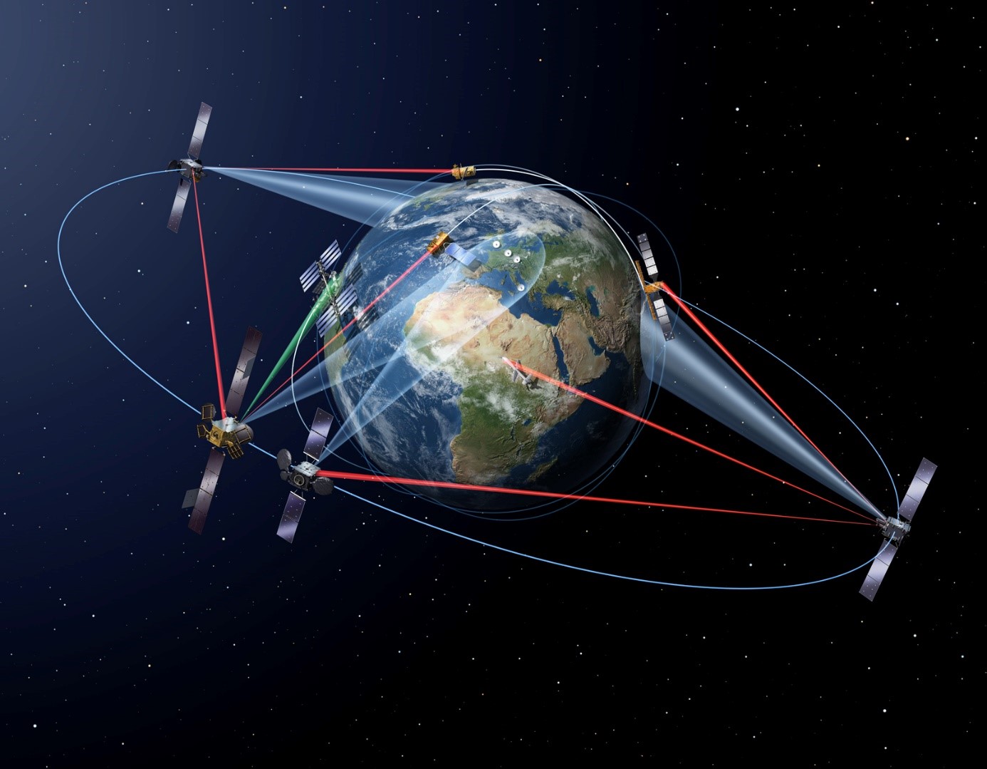 Das LZH arbeitet in einem ESA-Auftrag an einem Laserverstärker, der zukünftig für die laserbasierte Kommunikation im All eingesetzt werden könnte. (Foto: ESA - P. Carril)
