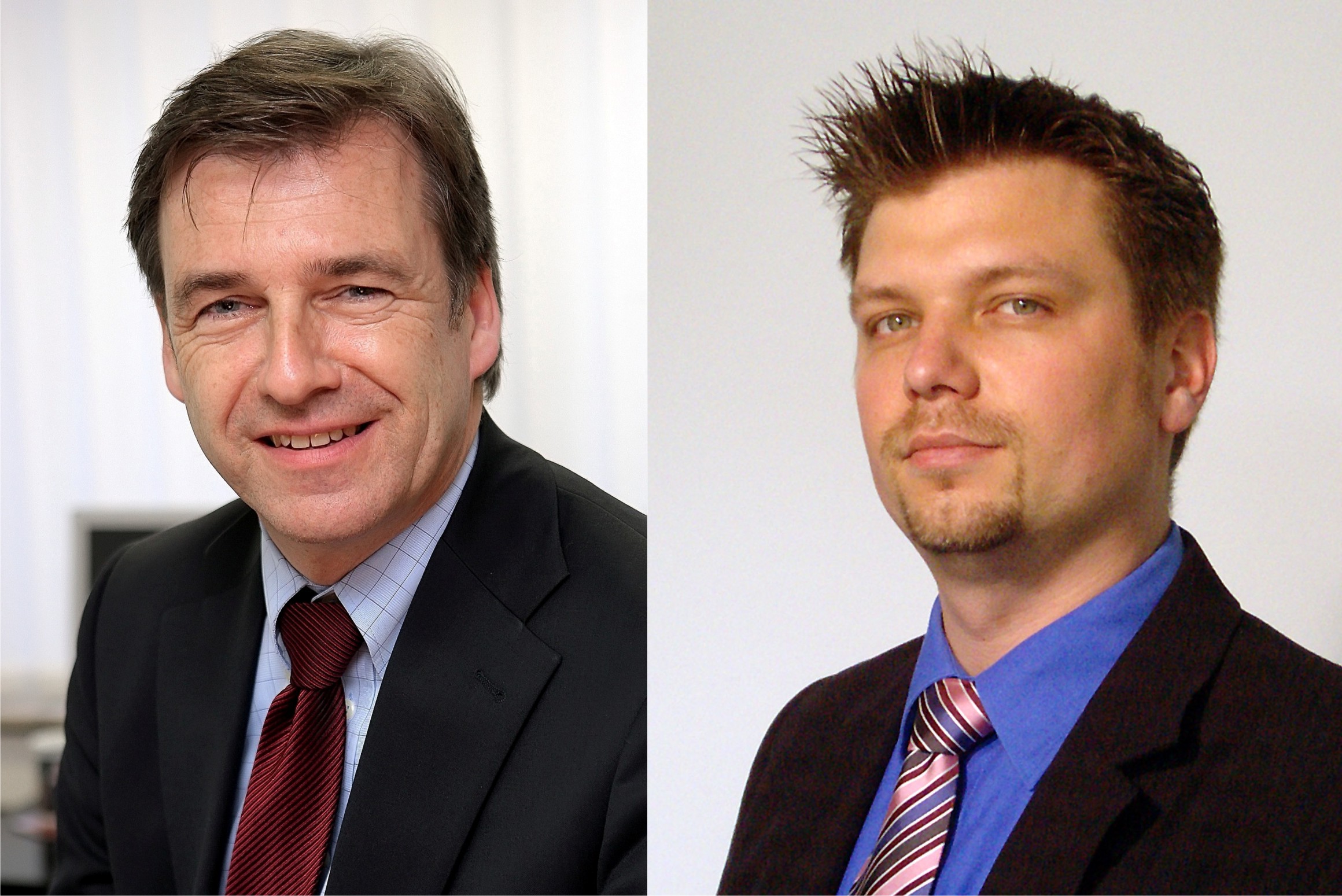 Dr. Volker Schmidt (l.) and Dr. Dietmar Kracht (r.), new members of the board of the Laser Zentrum Hannover e.V. (LZH)