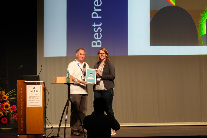 Best Presentation Award Laura Budde