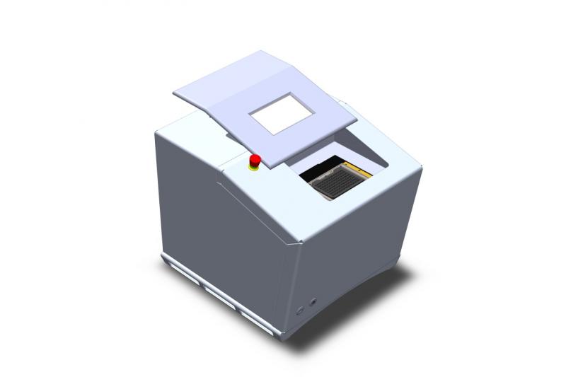 Figure 2: The innovative prototype of the GNOME laser transfection demonstrates how quick and easy operation can be combined with innovative technology. (Graphics: LZH)