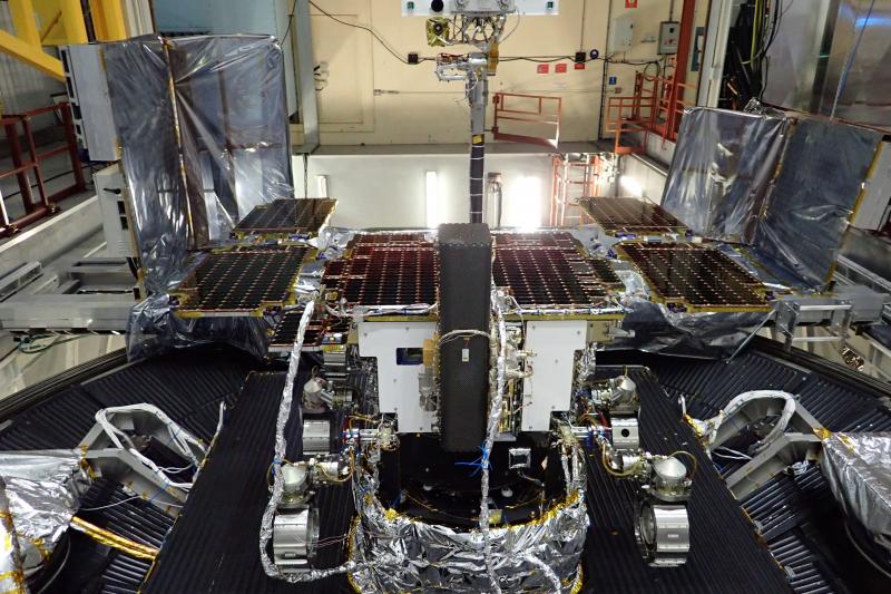 The ExoMars Rover with the MOMA laser successfully passed thermal vacuum tests at Airbus in Toulouse, France. (Photo: © Airbus)