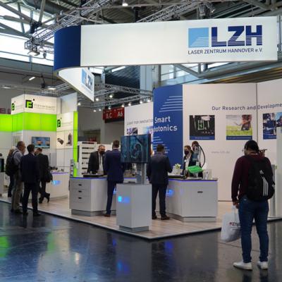 Ansicht des LZH-Stands auf der LASER World of PHOTONICS 2022