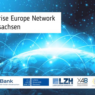 Imagebild des Enterprise Europe Network Niedersachsen mit den Logos der Partner.