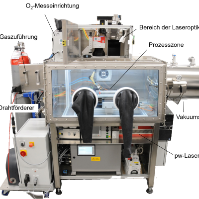 LZH Anlage Laserstrahlhartlöten für Sauerstofffreie Produktion