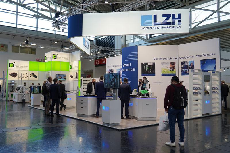 Ansicht des LZH-Stands auf der LASER World of PHOTONICS 2022