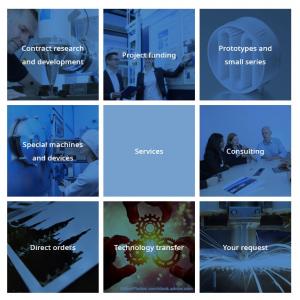 The LZH has also adapted its services for business and science for the new website. (Collage: LZH)